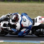 Leon Haslam auf Testfahrt mit der BMW S 1000 RR in Australien