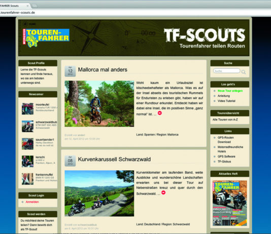 „Tourenfahrer“ startet Portal für Reiseberichte