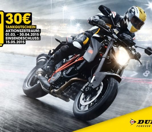 30 Euro Tankgutschein von Dunlop